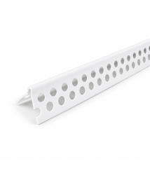 Profil de colt PVC cu muchie ovala, lungime 2.5 m